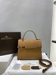 Fortok Delvaux Brown Leather Tempete Bag 28cm - 1