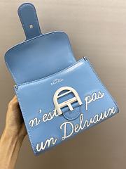 Fortok Delvaux Blue Brillant L'Humour Bag 20cm - 2