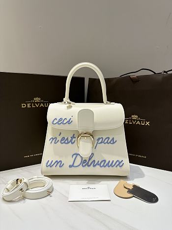 Fortok Delvaux White Brillant L'Humour Bag 28cm