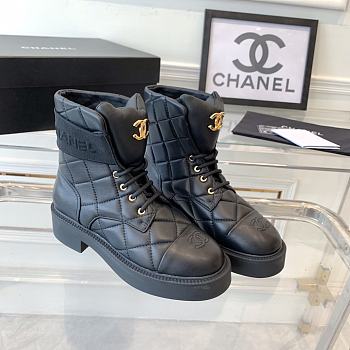 Fortok Chanel 23 Short Boots in Black