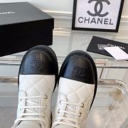 Fortok Chanel 23 Short Boots in White - 5