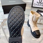 Fortok Chanel 23 Short Boots in Beige - 5