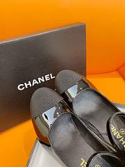 Fortok Chanel Mink Wool Shoes Black - 6