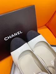 Fortok Chanel Mink Wool Shoes White - 5