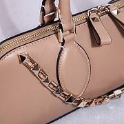Fortok Valentino Garavani Rockstud East West Bag Beige 34x11x8cm - 6