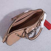 Fortok Valentino Garavani Rockstud East West Bag Beige 34x11x8cm - 3