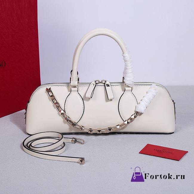 Fortok Valentino Garavani Rockstud East West Bag White 34x11x8cm - 1