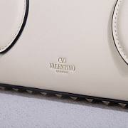 Fortok Valentino Garavani Rockstud East West Bag White 34x11x8cm - 4