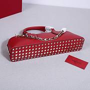 Fortok Valentino Garavani Rockstud East West Bag Red 34x11x8cm - 4