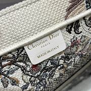 Fortok Dior Ecru Multicolor Jardin d'Hiver Embroidery Tote Bag 36×27.5×16.5cm - 5