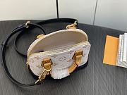 Fortok Louis Vuitton Nano Alma Bag White and Black M82717 18x12x8cm - 5