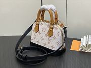 Fortok Louis Vuitton Nano Alma Bag White and Black M82717 18x12x8cm - 4