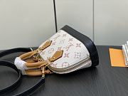 Fortok Louis Vuitton Nano Alma Bag White and Black M82717 18x12x8cm - 3