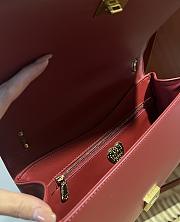 Fortok Dolce & Gabbana Red Medium Devotion Bag In Quilted Nappa Leather 26x18x7.5cm - 3
