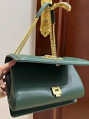 Fortok Dolce & Gabbana Green Medium Devotion Bag In Quilted Nappa Leather 26x18x7.5cm - 5