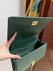 Fortok Dolce & Gabbana Green Medium Devotion Bag In Quilted Nappa Leather 26x18x7.5cm - 3