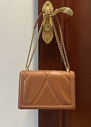 Fortok Dolce & Gabbana Brown Medium Devotion Bag In Quilted Nappa Leather 26x18x7.5cm - 6