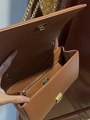 Fortok Dolce & Gabbana Brown Medium Devotion Bag In Quilted Nappa Leather 26x18x7.5cm - 3