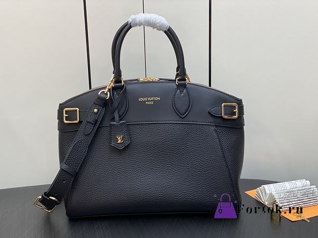 Fortok Louis Vuitton Lock It MM Bag Black M22914 36x29x15cm - 1