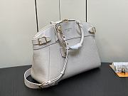 Fortok Louis Vuitton Lock It MM Bag Beige M23601 36x29x15cm - 4