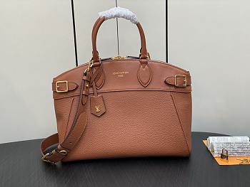 Fortok Louis Vuitton Lock It MM Bag Brown M22925 36x29x15cm