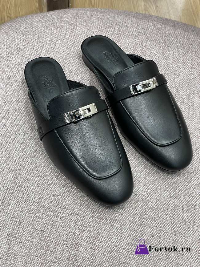 Fortok Hermes Oz Mules Black - 1