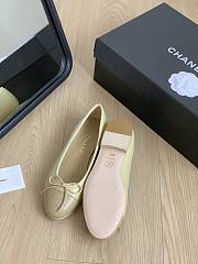 Fortok Chanel Yellow Ballerinas Ballet Flat Shoes - 2