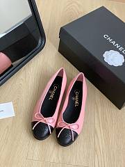 Fortok Chanel Pink Ballerinas Ballet Flat Shoes - 1