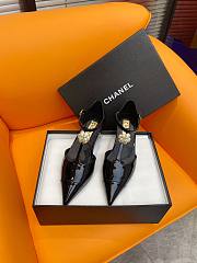 Fortok Chanel Pearl Camellia Shoes Black - 1