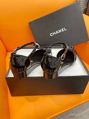 Fortok Chanel Pearl Camellia Shoes Black - 5