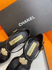 Fortok Chanel Pearl Camellia Shoes Black - 4