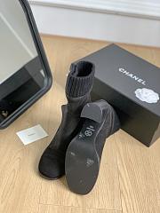 Fortok Chanel 23 Sock Boots Black - 6