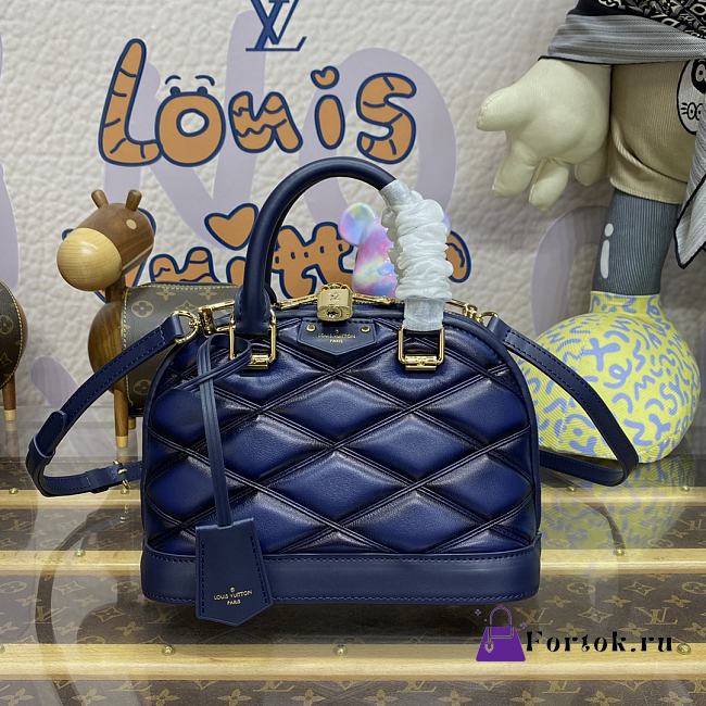 Fortok Louis Vuitton Alma BB Bag Dark Blue M23666 23.5x17.5x11.5cm - 1