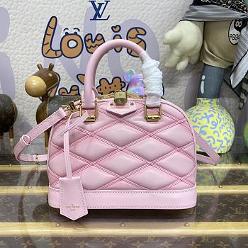 Fortok Louis Vuitton Alma BB Bag Pink M24453 23.5x17.5x11.5cm