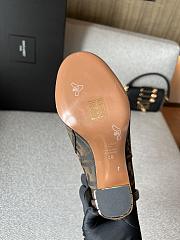 Fortok Fendi Delfina Original Jacquard Fabric Short Boots Brown - 2
