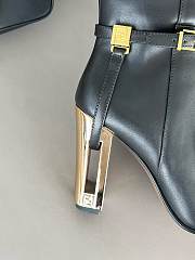 Fortok Fendi Delfina Calfskin High Boots Black - 4