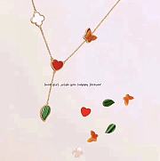 Fortok Van Cleef&Arpels Random Flowers Tassel Necklace - 2