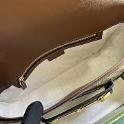 Fortok Gucci Horsebit 1955 Mini Shoulder Bag Beige&Brown 764155 26.5x10.5x4cm - 3