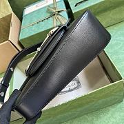 Fortok Gucci Horsebit 1955 Mini Shoulder Bag Black 764155 26.5x10.5x4cm - 4