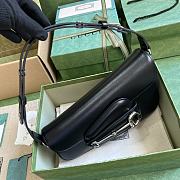 Fortok Gucci Horsebit 1955 Mini Shoulder Bag Black 764155 26.5x10.5x4cm - 3