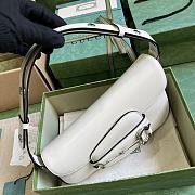 Fortok Gucci Horsebit 1955 Mini Shoulder Bag White 764155 26.5x10.5x4cm - 5