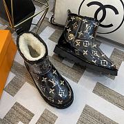 Fortok Louis Vuitton PVC Electric Embroidery Boots Black - 6