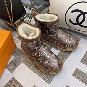 Fortok Louis Vuitton PVC Electric Embroidery Boots Brown - 1