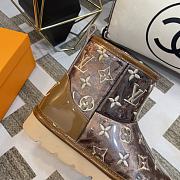 Fortok Louis Vuitton PVC Electric Embroidery Boots Brown - 3