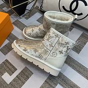 Fortok Louis Vuitton PVC Electric Embroidery Boots Beige - 2