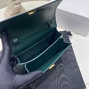 Fortok Celine Dark Green Lizard Leather Box Bag 18.5×15×6cm - 6