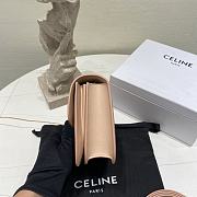 Fortok Celine Lambskin Box Bag in Light Pink 18.5x15.5x6cm - 6