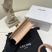 Fortok Celine Lambskin Box Bag in Light Pink 18.5x15.5x6cm - 4