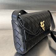Fortok Bottega Veneta Mini Andiamo Crossbody Bag Black 755545 21.5x13.5x4.5cm - 6