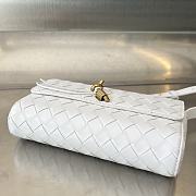 Fortok Bottega Veneta Mini Andiamo Crossbody Bag White 755545 21.5x13.5x4.5cm - 6